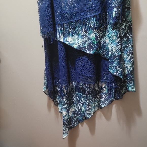 Yvonne Marie Sleeveless Fringe Tunic M - Picture 7 of 9